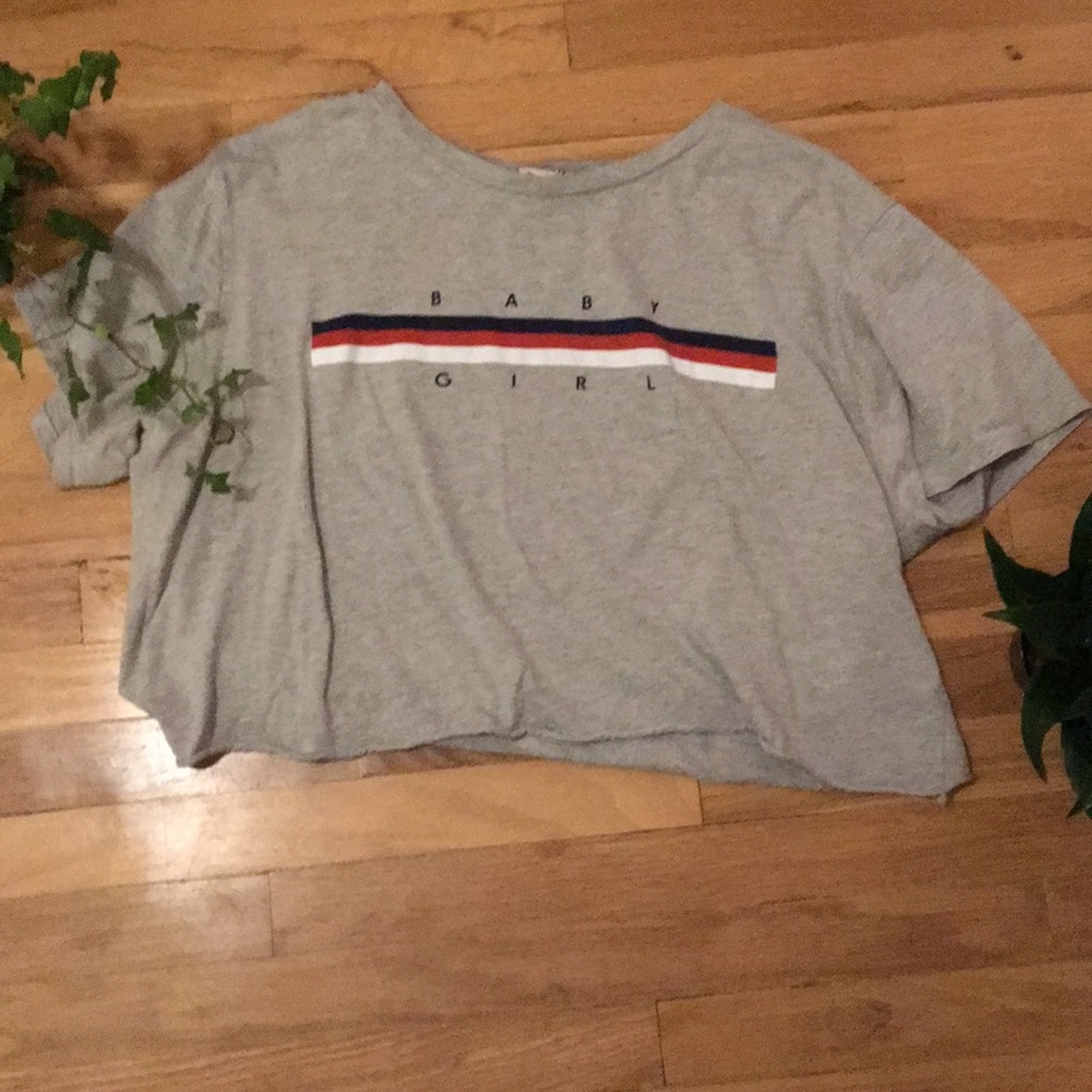 Simple grey crop top!
